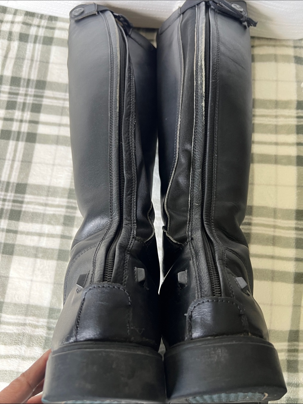 TuffRider Classic Black Tall Lace-Up Riding Boots for women - Picture 9 of 12